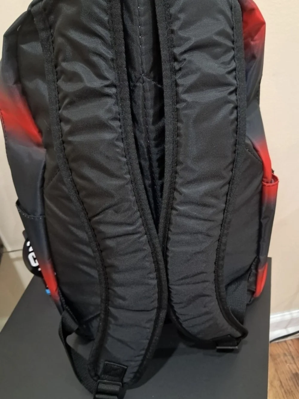 Fuel Red Black Kids Backpack Lunch Bag Combo Gradient Canvas School Set